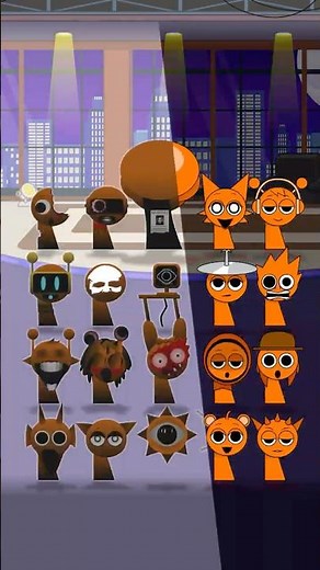 Normal&Horror Sprunki Night Party Dance but Orange#brainrot #sprunki #sprunkidance #nightparty