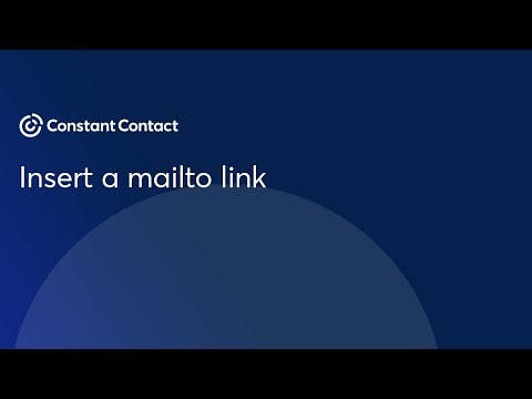 Insert a mailto link | Constant Contact
