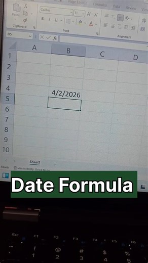 Date formula in Excel 💻 #exceltips #excel