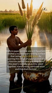 14K views · 175 reactions | The Egyptians made paper from reeds, what other invention was a game changer? #history #egypt #ancienthistory #didyouknow | Revealed | Facebook