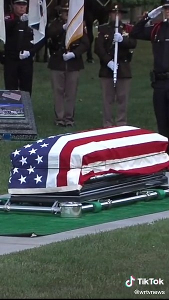 "Taps" plays at the funeral services for fallen Elwood Police Departme... | taps at a funeral