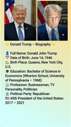 America Donald Trump biography
