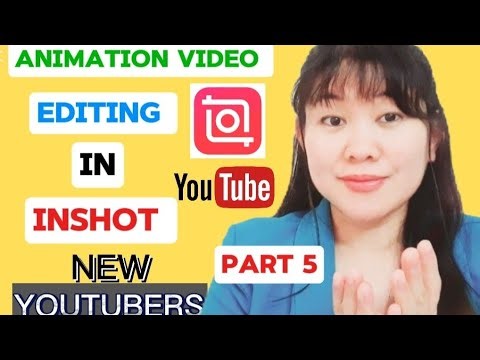 INSHOT ANIMATION VIDEO EDITOR/ HOW TO EDIT ANIMATION VIDEO IN INSHOT ( part 5)