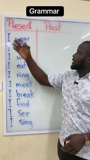 Past/present tense #grammar #facebookLearningCampaign #LanguageLearning #grammarlesson | Teacher Tony 20