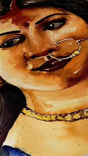 Draw A Water Colour Portrait #drawing #viralreels #tranding #art