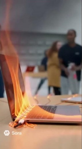 🔥 Apple Store Fire Disaster! MacBook Catches Fire from Short Circuit 😱