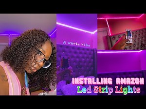 Room Transformation: Installing The Best Amazon Led Strip Lights | Ft. Govee Home
