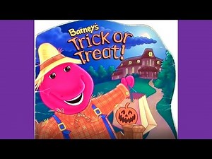 BARNEY'S TRICK OR TREAT Read Aloud, Children's Halloween Books and Stories