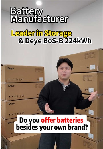 500kW STS 125kW PCS 224kWh High Voltage Battery. The ultimate answer for C&I energy storage: Deye BoS-B HV System. ✅ Runs WITHOUT solar — designed for stable grid regions. ✅ Supports INDUCTIVE loads — connect directly in factories. ✅ Core mission: Peak Shaving & Cost Cutting. One system solves both cost and stability. #EnergyStorage #HighVoltageBattery #PeakShaving #FactoryEnergy #energymanagement