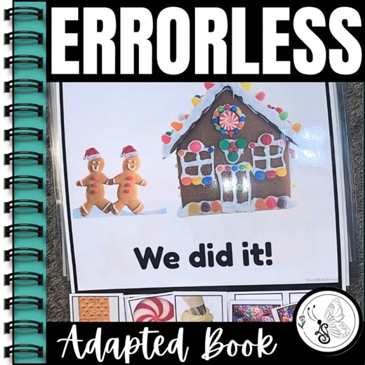 Gingerbread Man Adapted Book | Errorless Christmas Adapted Book| Sped