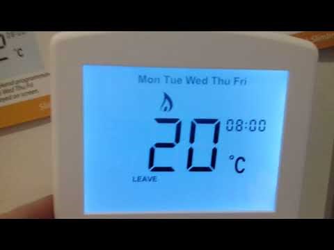 Pure Energy Heatmiser Wireless stat, Programme setup