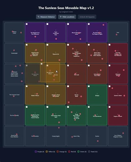 Movable map for Sunless Sea - initial demonstration