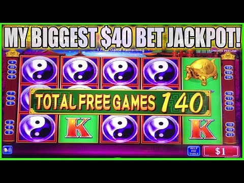 MY BIGGEST JACKPOT EVER ON $40 BET! MASSIVE WIN CHINA SHORES HIGH LIMIT SLOT MACHINE