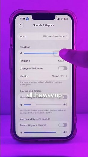 How do I separate the volume control for the alarm and ringer on my iPhone? #ios27