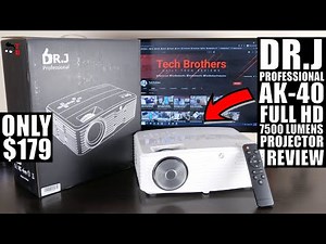 DR.J Professional AK-40 REVIEW: This Full HD Projector Is Very Bright!