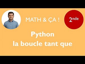 Python: la boucle tant que