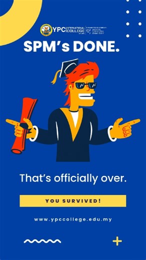 Congratulations, SPM leavers! 🎉 Now… what’s next? 👀 Kickstart your UK degree journey with a pathway to a Top 50 UK university — Liverpool John Moores University (LJMU), all at an affordable cost at YPC International College 🇲🇾 🇬🇧✨ 🎓 Up to 100% scholarship for Foundation programmes 📄 Apply NOW with your SPM trial results! 💬 FREE 1-to-1 consultation — online or on campus Your future starts here. Don’t wait — let’s make it happen! 💙 📲 Text “Info YPC” → wa.me/60126373799 📧 enquiry@ypccol