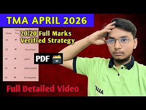 NIOS Class 12 TMA April 2026 Strategy | 100% Verified Full Marks Guide