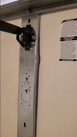 Opener reinforcement bracket #garagedoor #garagedooropener #garagedoorparts