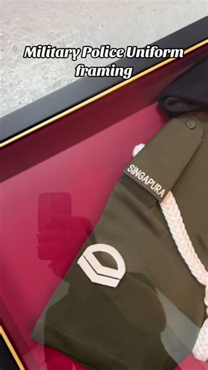 Military Police Uniform Framing - Ideal Display for Your Man Cave