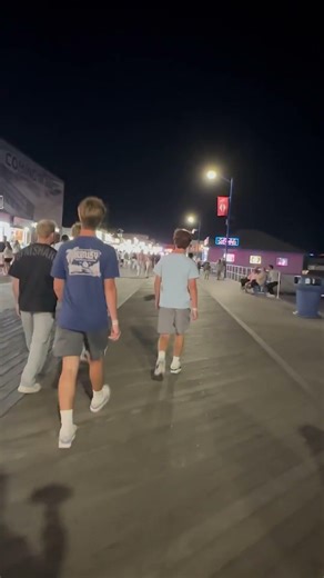 Busy evening on the Wildwood boardwalk! ￼#WildwoodBoardwalk #Wildwood #Wildwood2026