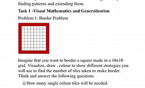 finding patterns and extending them.Task 1 -Visual Mathematics... | Filo