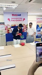 with boxing gloves autograph @ WEATHERGARD, quality paint launching GOD BLESSED EMAN🙏 #emanbacosapaquiao #fbreels2025ツ | bacosa macoy
