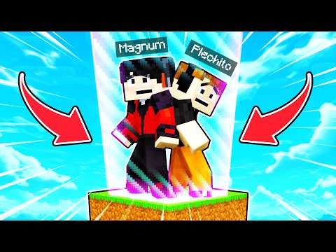 SKYBLOCK pero LA BARRERA CRECE !! 🔥😎 | El Magnum y ‪@Plech‬