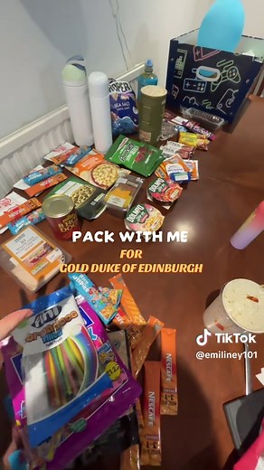 Packing for Gold Duke of Edinburgh Challenge