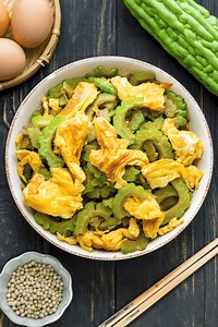 Bitter Melon and Eggs Stir Fry