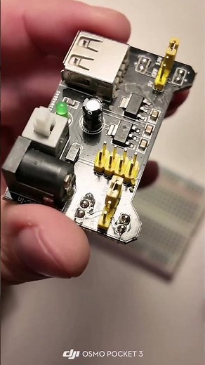 Moduł zasilający YwRobot MB V2 - szybki test na płytce stykowej #YwRobot #Arduino #Elektronika