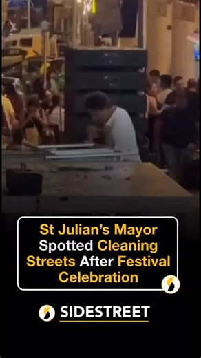 SideStreet Malta on Instagram: "After St Julian’s celebrated its waterpolo team’s recent Premier League victory, Mayor Guido Dalli was spotted personally helping to tidy the streets. Dalli rolled up his sleeves and joined in cleaning up after the celebrations, demonstrating a hands-on approach to civic responsibility. His efforts followed the team securing their 14th Premier Division crown and their third in the past five years. Residents and passersby praised the mayor for leading by example, c