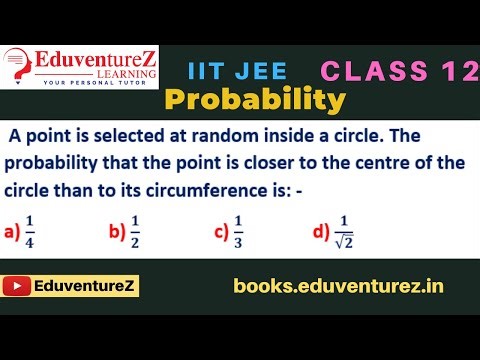 A point is selected at random inside a circle. The probability that the point is closer to the centr