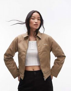 Chaqueta beis con cremallera y logo de texto Module Script de Carhartt WIP | ASOS