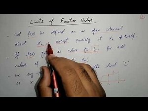 Lecture # 1a || Limits of Function Values || Calculus I || B.Tech | Fall 2020