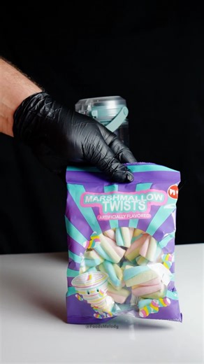 Marshmallows Twist Blend 🍊⚡️ Ninja Portable Blender Test | #foodsmelody #ninjablender