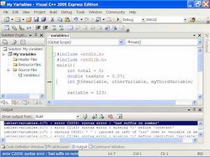 COP1000 02 Variables and Data Types