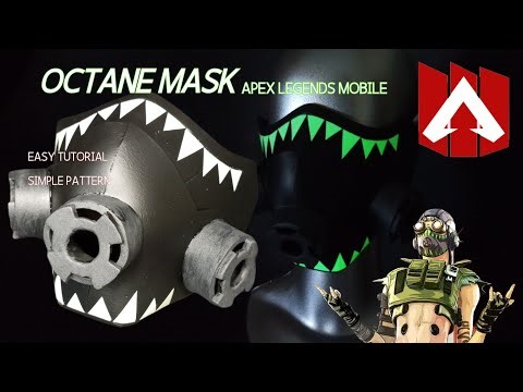 How to make Octane Apex Legends Mobile face mask with eva foam. free download pattern do it yourself