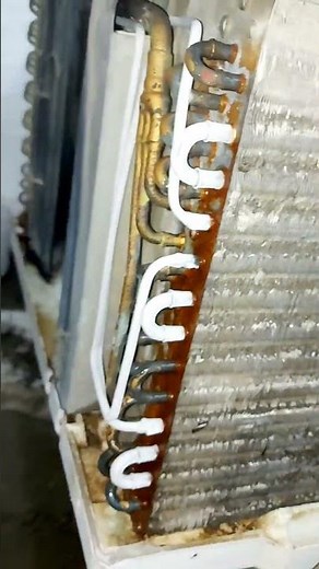 Window ac ice problem | how to clean window ac #youtubeshorts #technical #hvac #saudiarabia