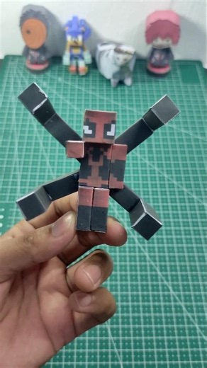 Cute Iron Spider Suit Papercraft Minecraft Edition #spiderman #marvel #ironspidersuit #diy