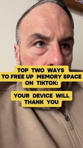 These are the TOP TWO WAYS to free up MEMORY SPACE on TIKTOK, and YOUR DEVICE will perform better #iphone #memory #cybersecurity #fyp
