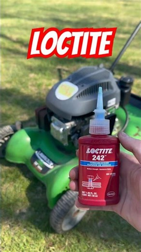 Loctite through the intake of a running engine! #loctite #lawnmower #testing