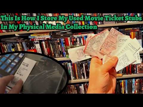 I Love Collecting Movie Ticket Stubs... Here Is How I Keep Them In My Physical Media Collection