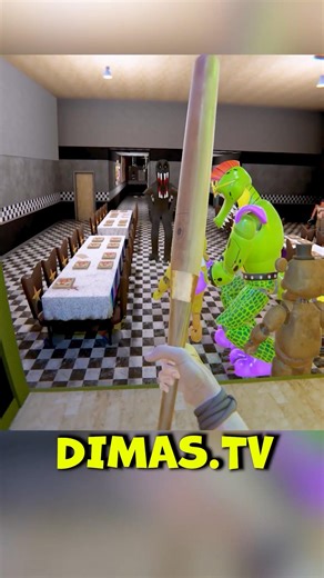 VR Giga Monty Protects Guard from Monsters in FNAF Pizzeria | BONELAB VR COOP Part 9