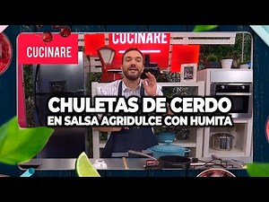 Cucinare TV - "Pork chops in sweet and sour sauce with humita"