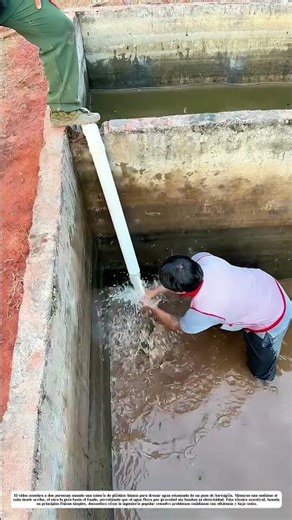 El agua sube por sí sola: Cómo un tubo simple vacía charcos en minutos