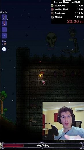 Speedrunner beats Skeletron