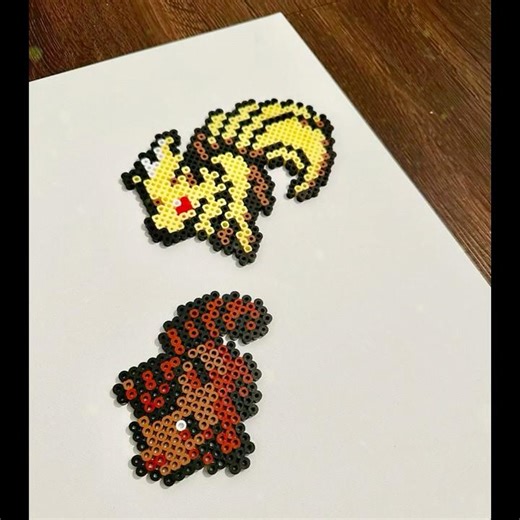 Vulpix Evolution | Pokemon Inspired Perler Art #pixelart #art