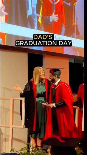 He Was on Stage for His Graduation… Then His Daughter Kept Shouting “I Love You, Daddy!” 🥹❤️