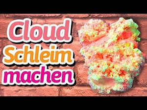 Cloud Slime deutsch selber machen SUPER FLUFFY SCHLEIM ☁️
